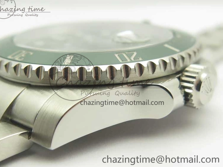 Best Edition Free LV Cover) SA3135( R Green DJF Ceramic SS on Bracelet 116610 1:1 Submariner 0514